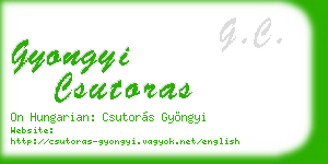 gyongyi csutoras business card